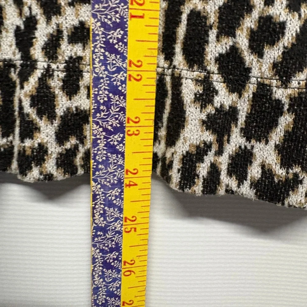 LOFT Plus Animal Print Mock Neck Knit Pullover Sweater Womens‎ 20/22 Classic